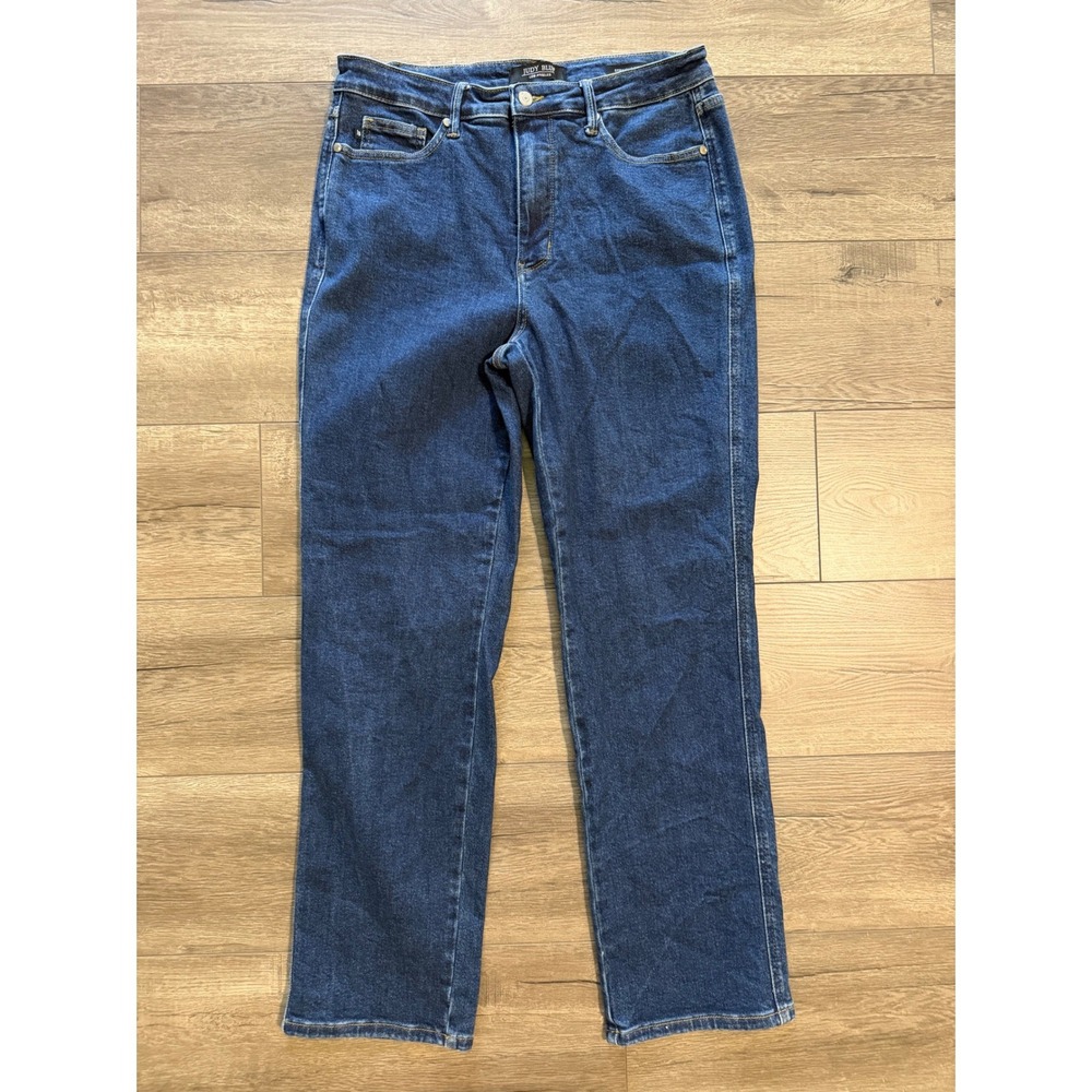 Judy Blue Straight Fit Dark Wash High Rise Jeans 13/31 JB88575 DK Womens